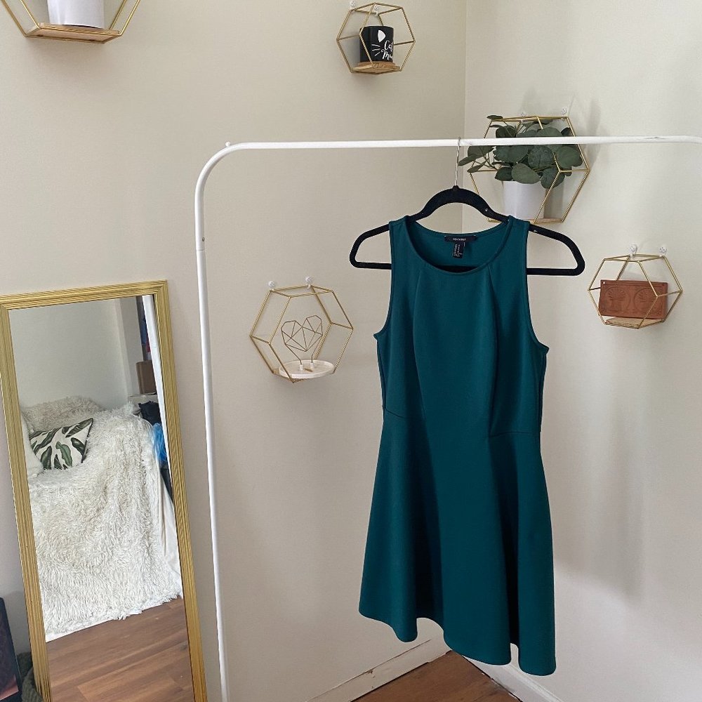 Green Skater Dress